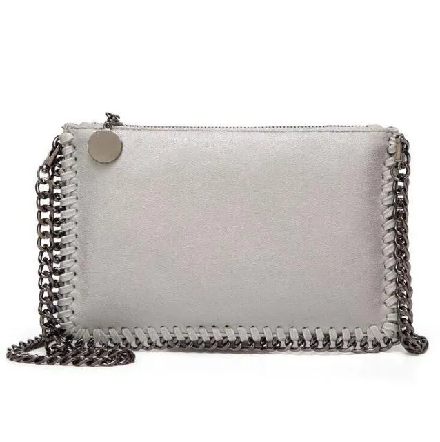 2018 Fashion Woven Chain Bag Shoulder Bag for Women Clutches PU Messenger Bag Small Clutch purse Bolsa Handbags wallet S1227