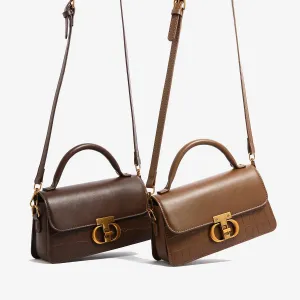 Amozae-Small Leather Armpit Bags for Women, Chain Shoulder, Crossbody Bag, Ladies Vintage Underarm Handbags, Summer