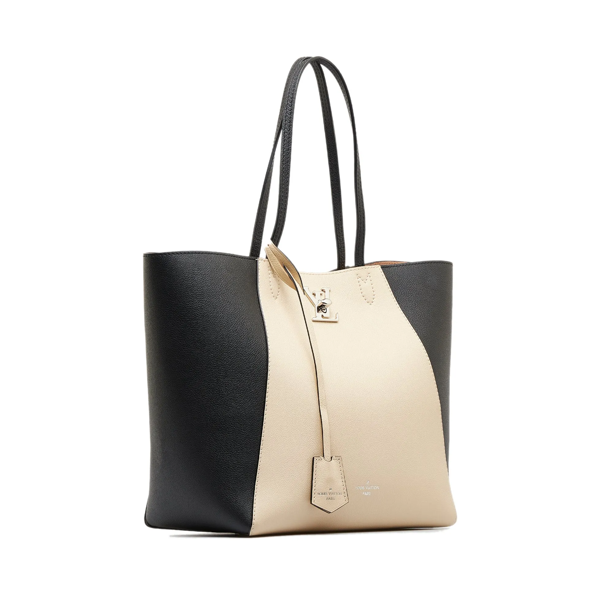Beige Louis Vuitton LockMe Cabas Tote Bag