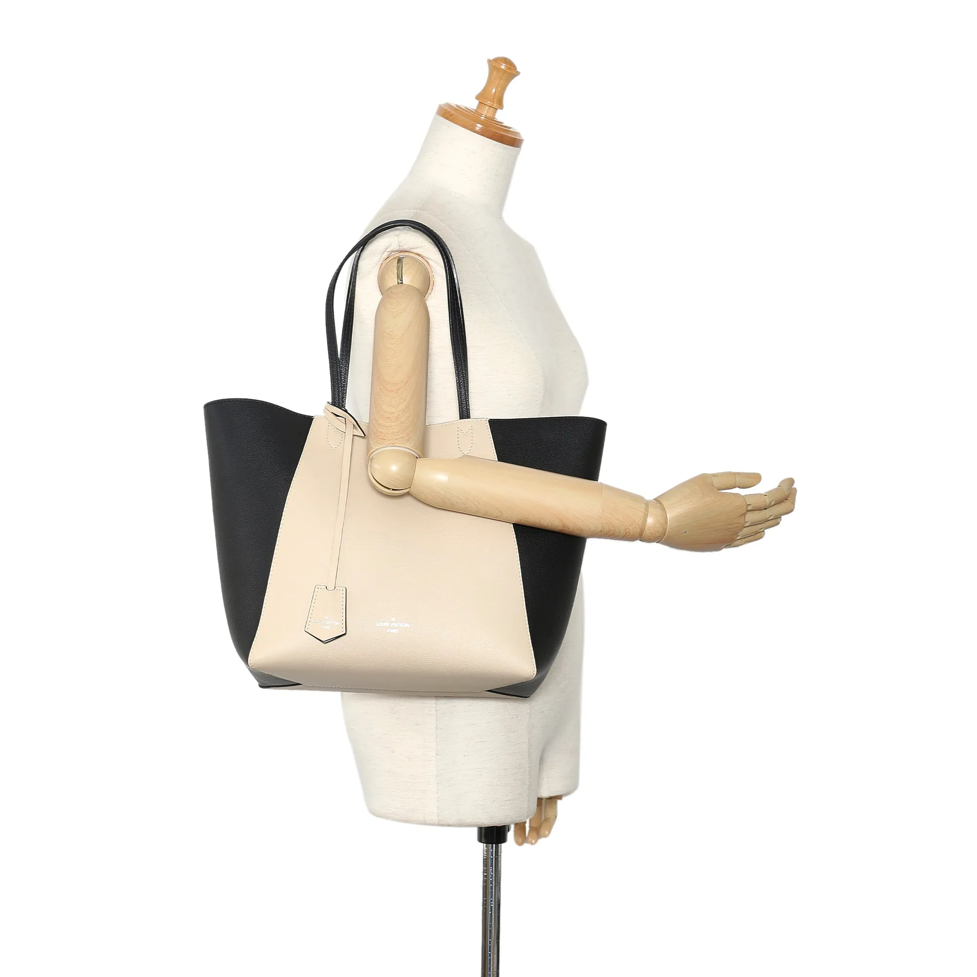 Beige Louis Vuitton LockMe Cabas Tote Bag