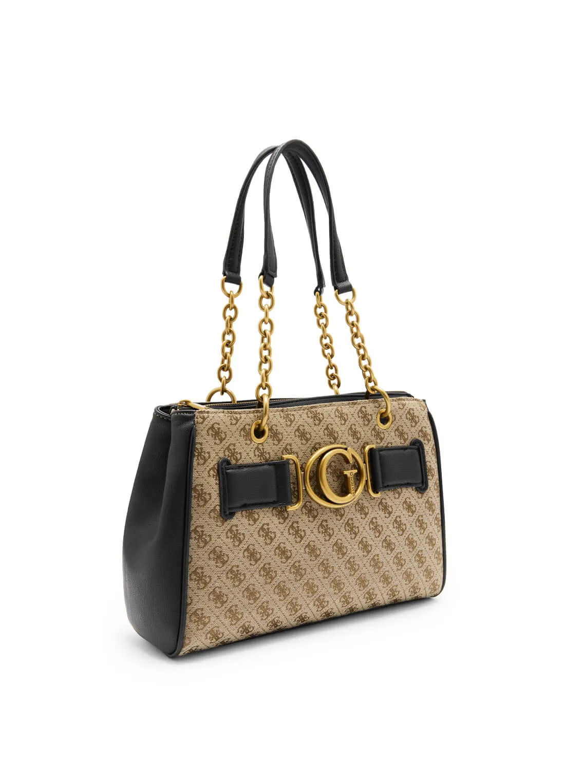 Brown Black Aviana Luxury Satchel