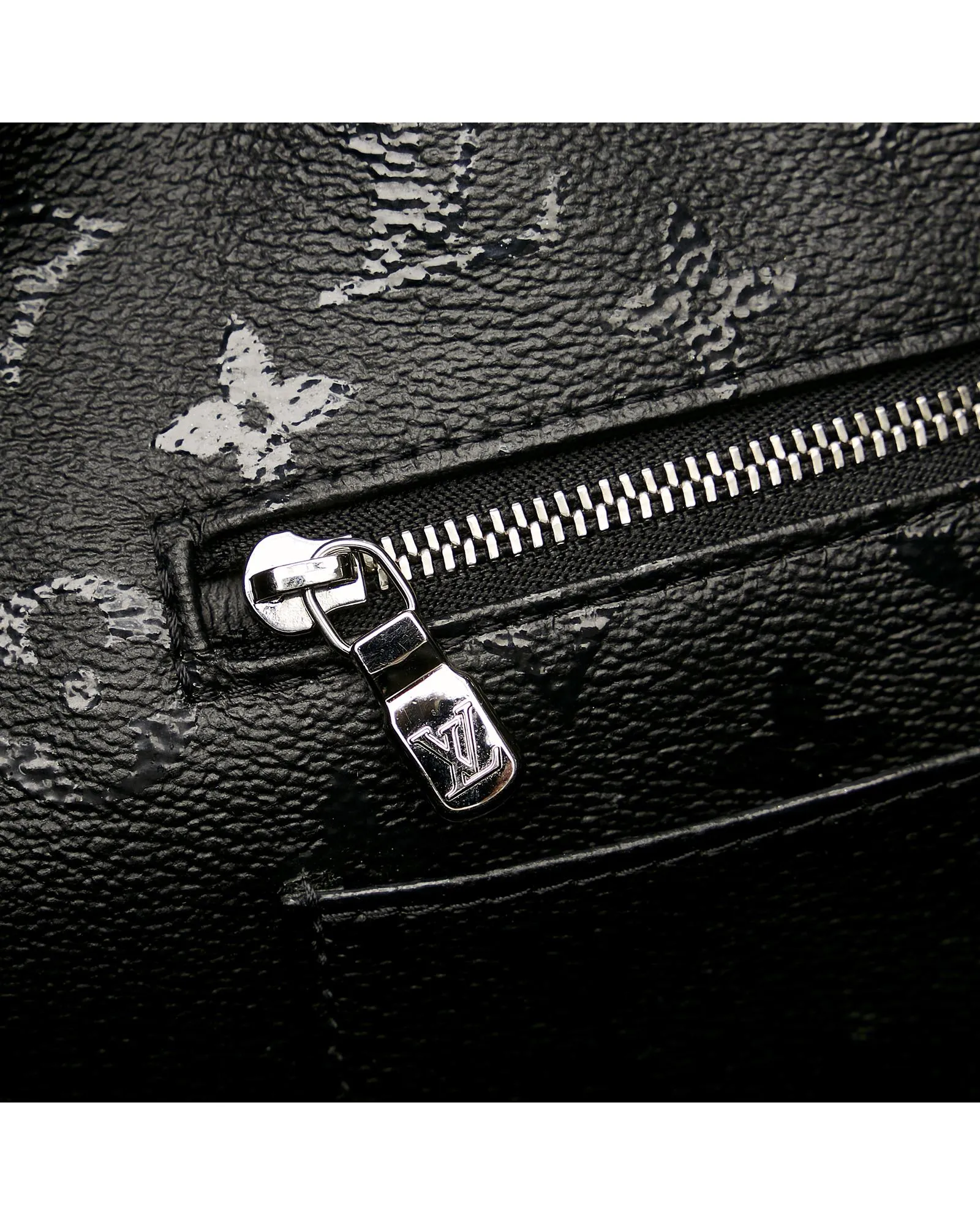 Canvas Body Tufted Monogram Cabas Bag
