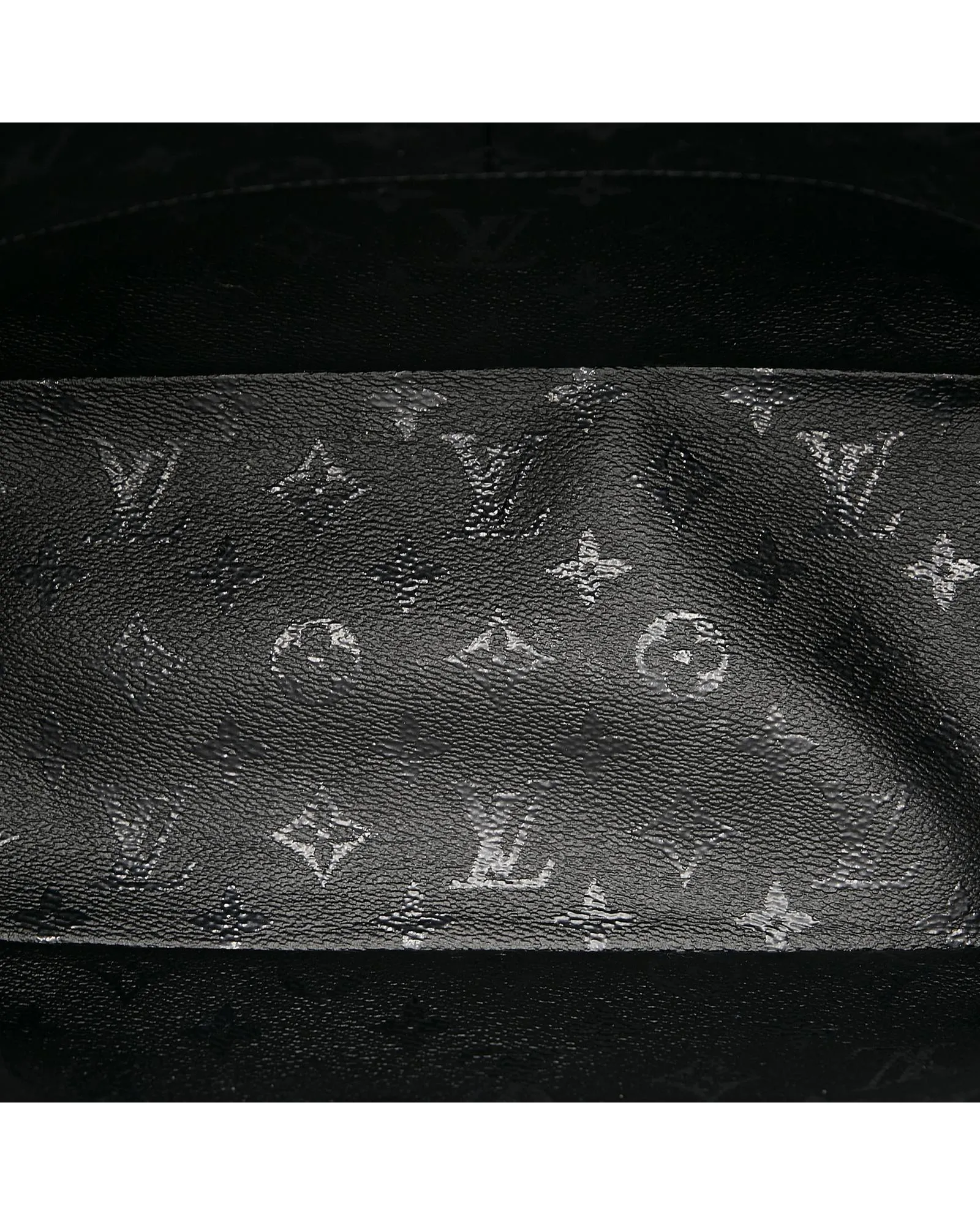 Canvas Body Tufted Monogram Cabas Bag