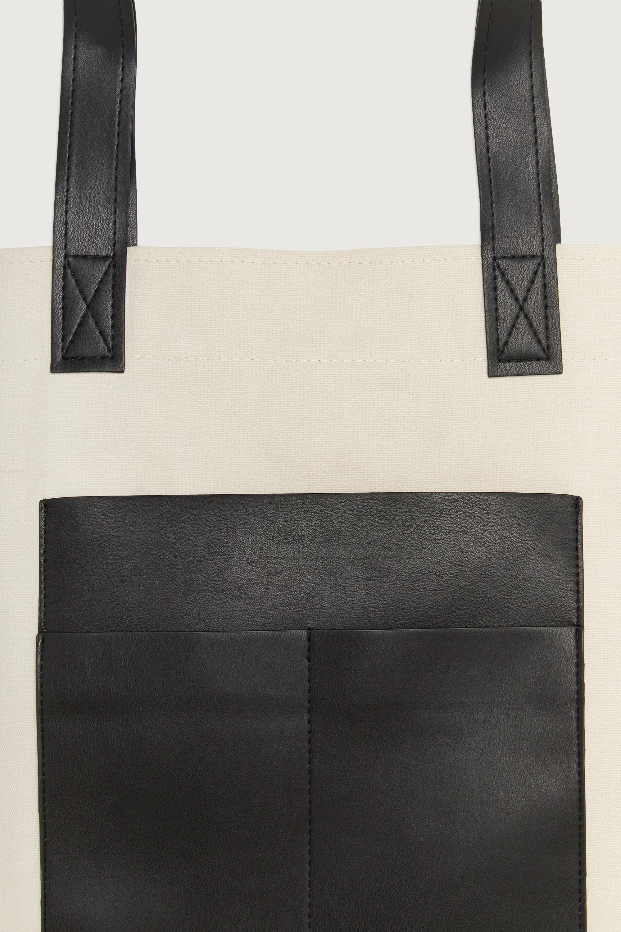 CANVAS TOTE WITH FRONT POCKET