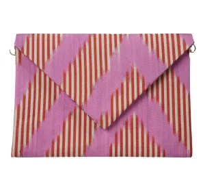 Darien Silk Ikat Envelope Clutch
