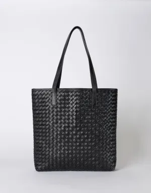 Georgia Black Woven Classic Leather