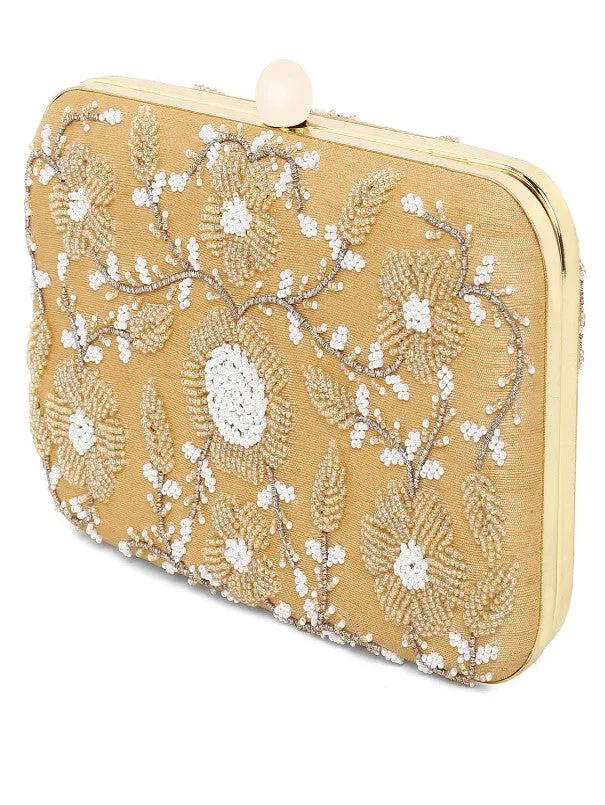 Golden Elegant Clutch Bag