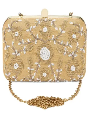 Golden Elegant Clutch Bag