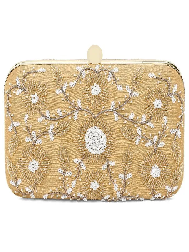 Golden Elegant Clutch Bag