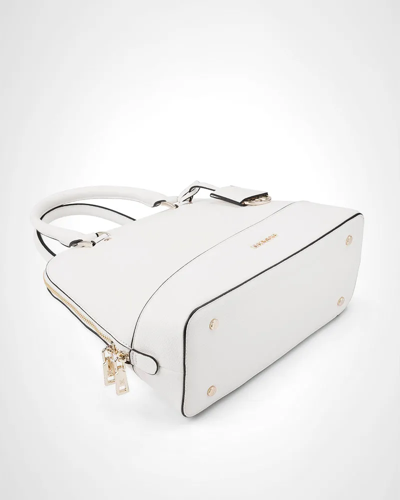 Grace Medium Dome Satchel Bag   Monogram Bag Strap