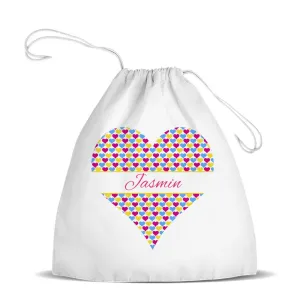 Heart Premium Drawstring Bag (Temporarily Out of Stock)