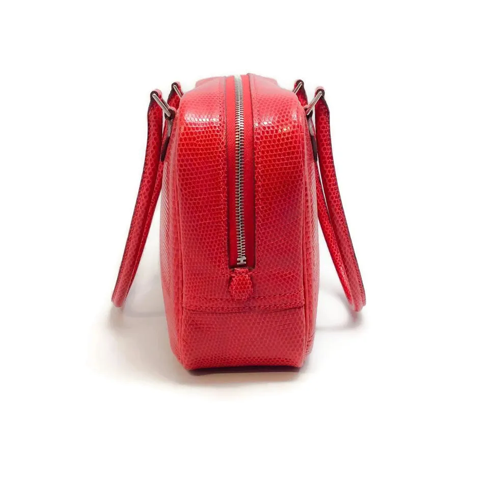 Hermès Plume 20 2006 Rouge Veranus Niloticus Satchel