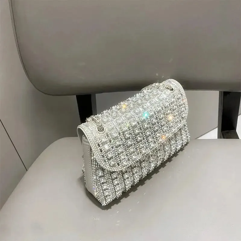 high quality bags Shoulder Fashionable  Bag Luxury Designer Handbags High Quality2023 Exquisite Rhinestone Luxury Purse For Women Tote Bag