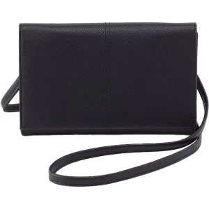 Hobo Essential Wallet Crossbody Black Leather