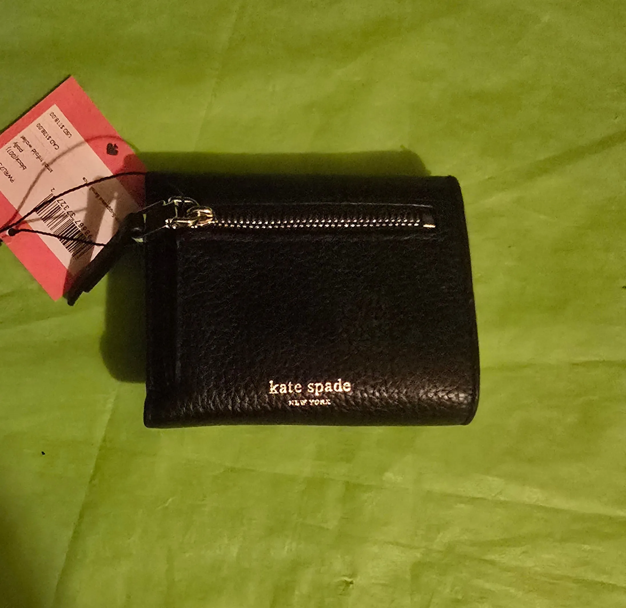 Kate Spade Vintage Italian Leather Whipstitch Tote Carryallwith Wallet
