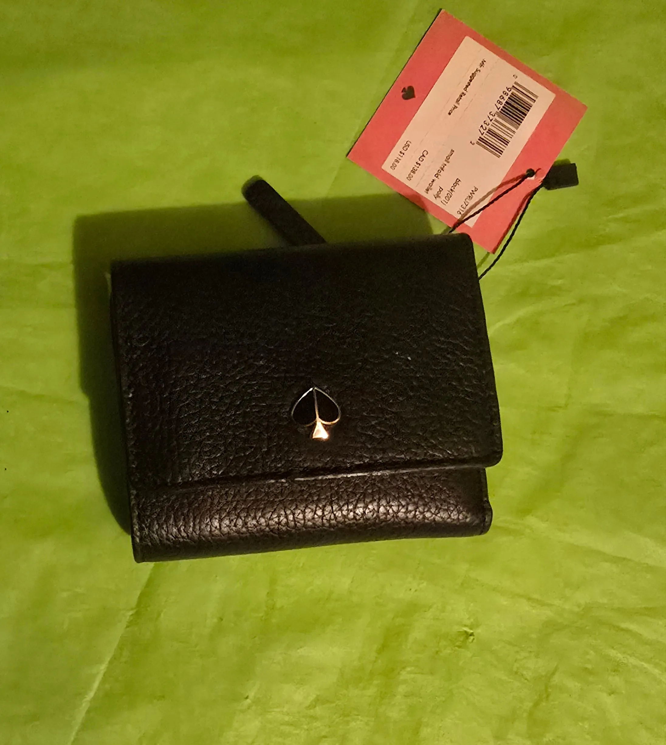 Kate Spade Vintage Italian Leather Whipstitch Tote Carryallwith Wallet