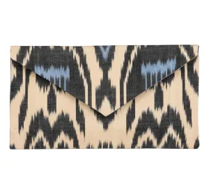 Kenan Silk Ikat Envelope Clutch - Large