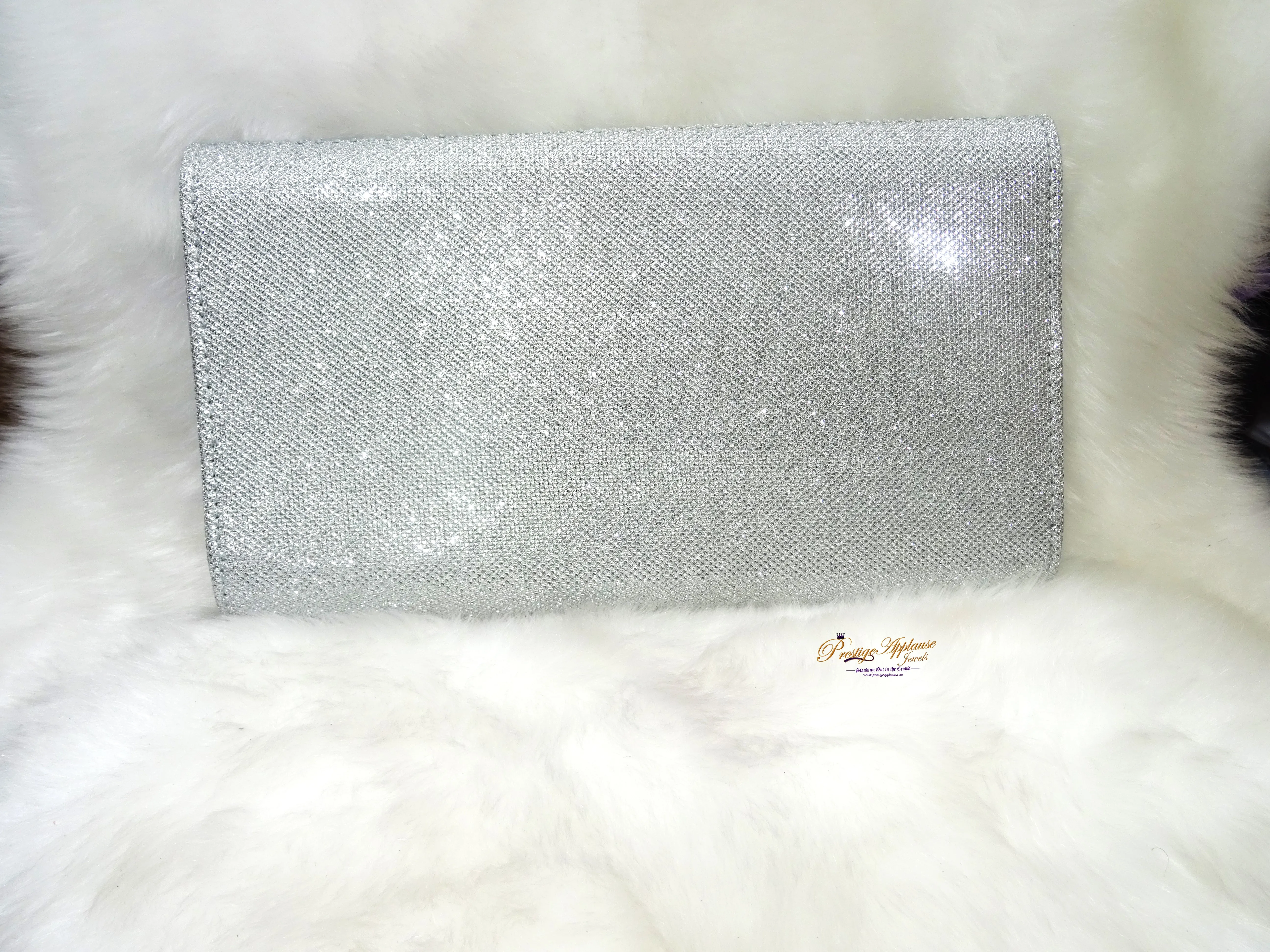 Ladies Sparkly Crystal Diamante Evening Bag Wedding Clutch Party Bag Womens Handbag