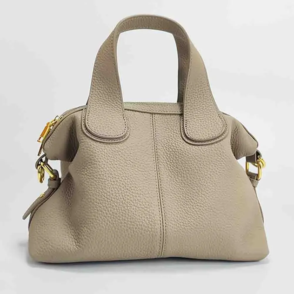 Luxury TOGO Cow Leather Tote Bag for Women Minimalism Lady Shoulder Handbag