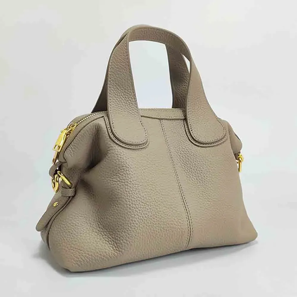 Luxury TOGO Cow Leather Tote Bag for Women Minimalism Lady Shoulder Handbag