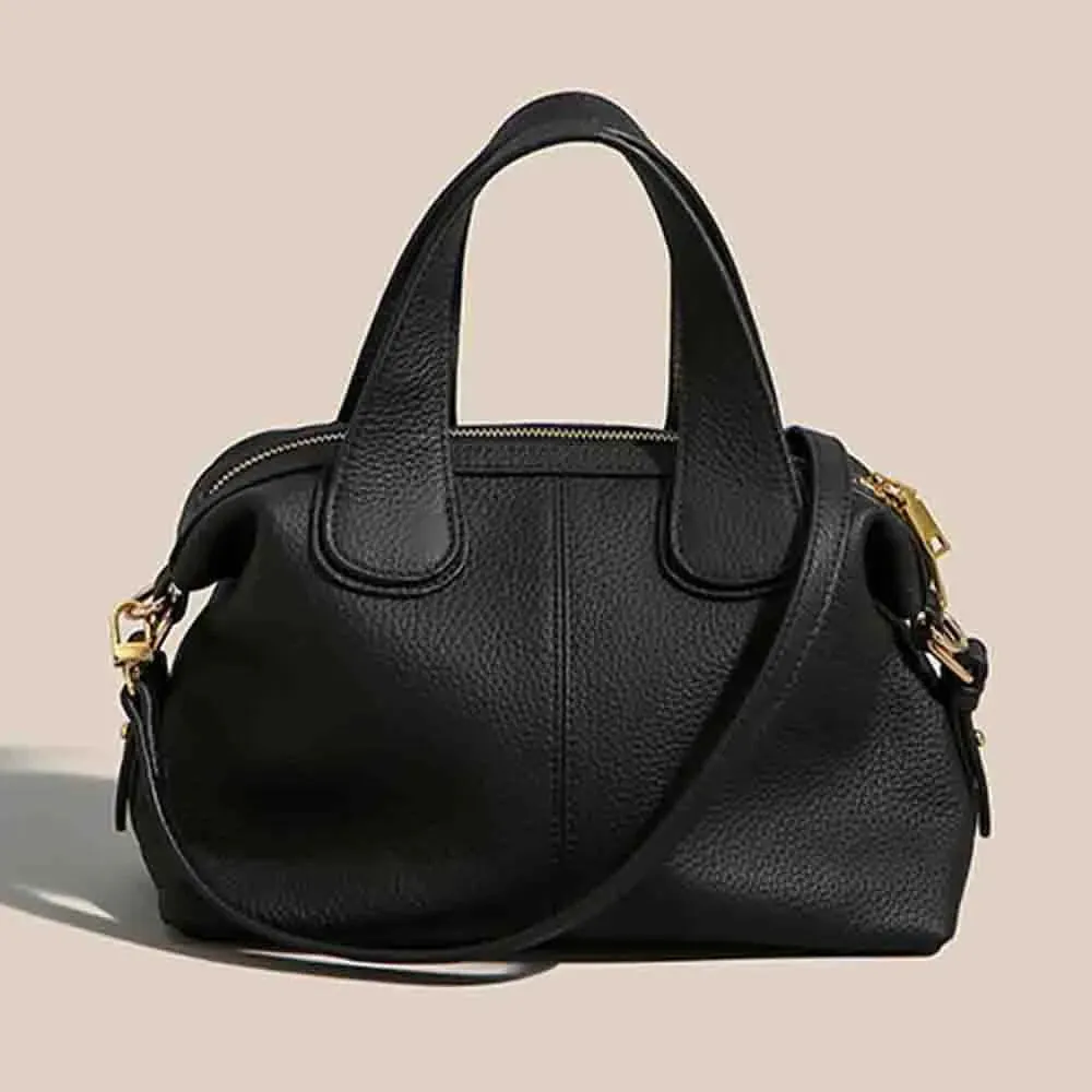 Luxury TOGO Cow Leather Tote Bag for Women Minimalism Lady Shoulder Handbag