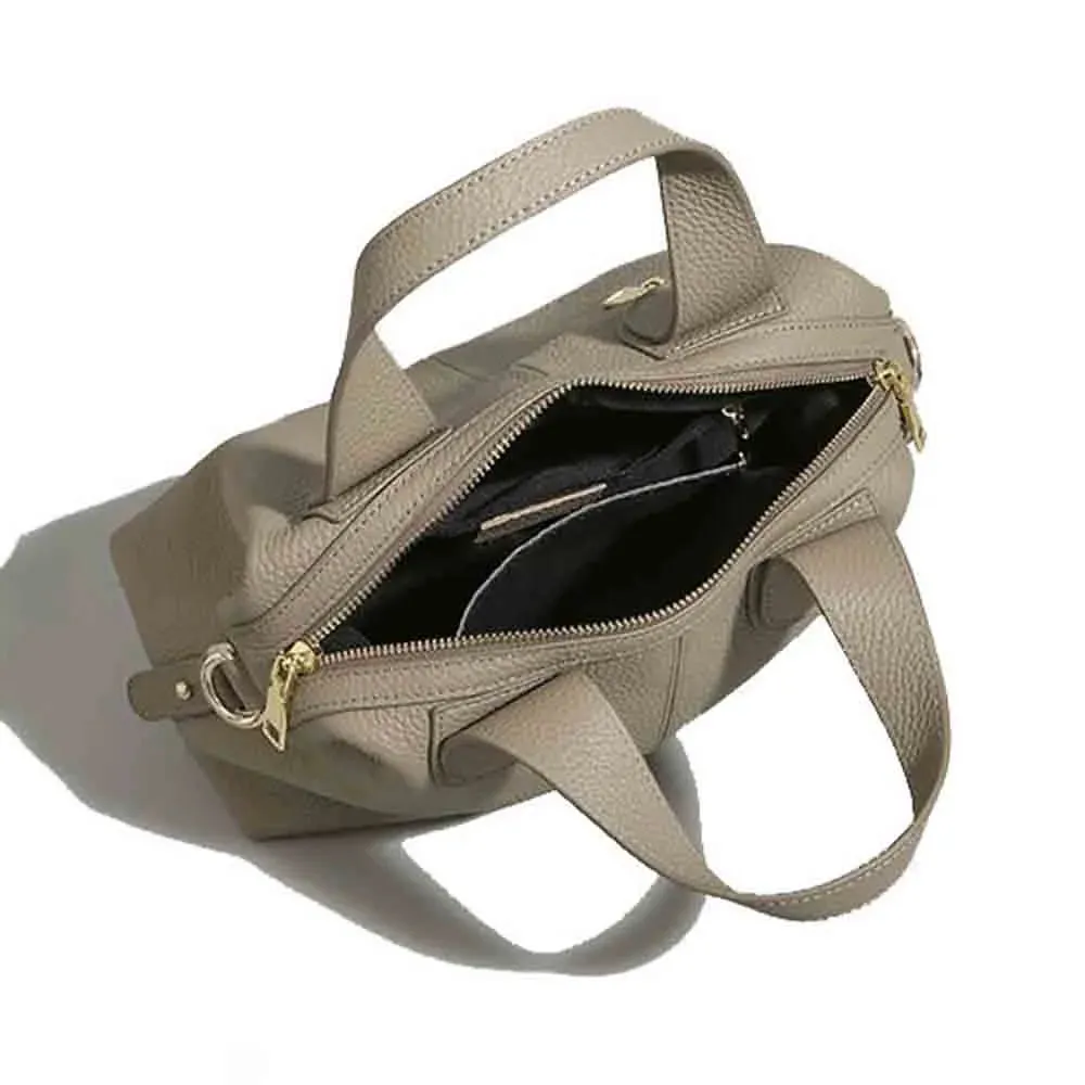 Luxury TOGO Cow Leather Tote Bag for Women Minimalism Lady Shoulder Handbag