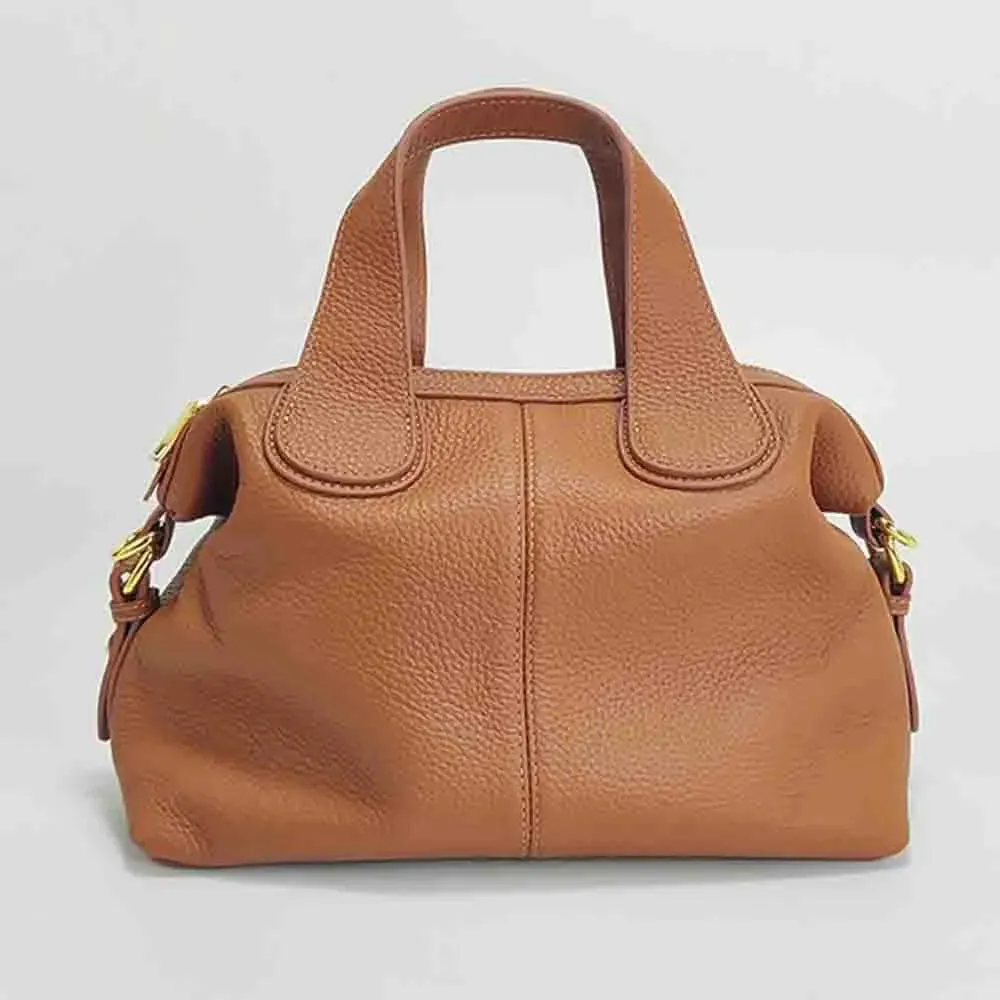 Luxury TOGO Cow Leather Tote Bag for Women Minimalism Lady Shoulder Handbag