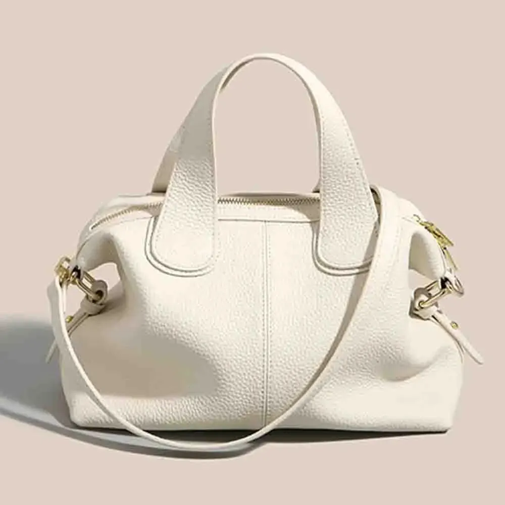 Luxury TOGO Cow Leather Tote Bag for Women Minimalism Lady Shoulder Handbag