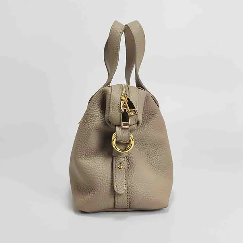 Luxury TOGO Cow Leather Tote Bag for Women Minimalism Lady Shoulder Handbag