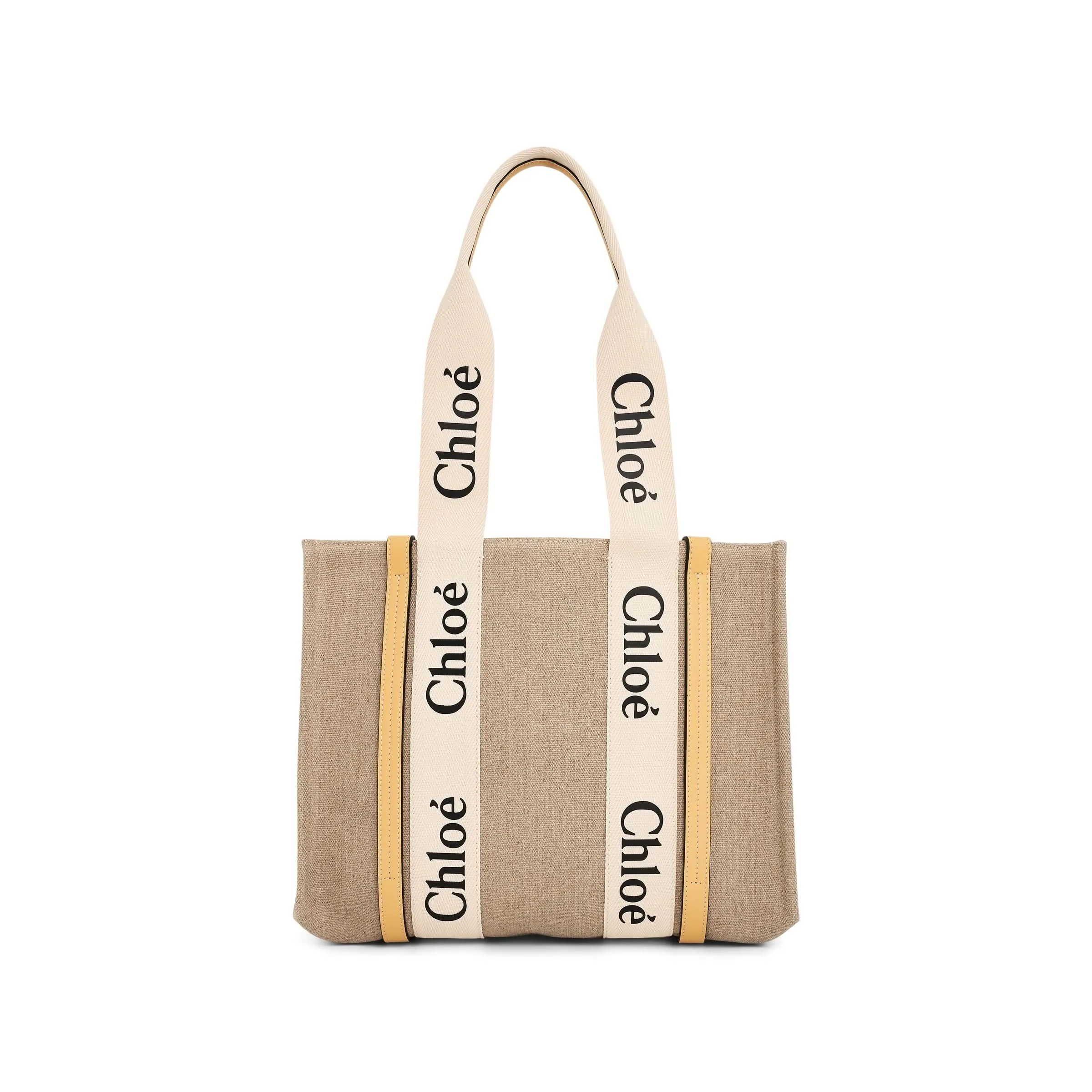 Medium Woody Tote Bag in Honey Gold