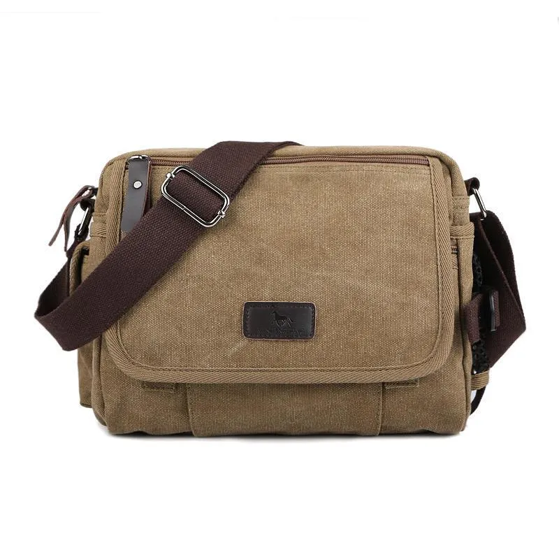 Men's Casual Canvas Small Shoulder Bag