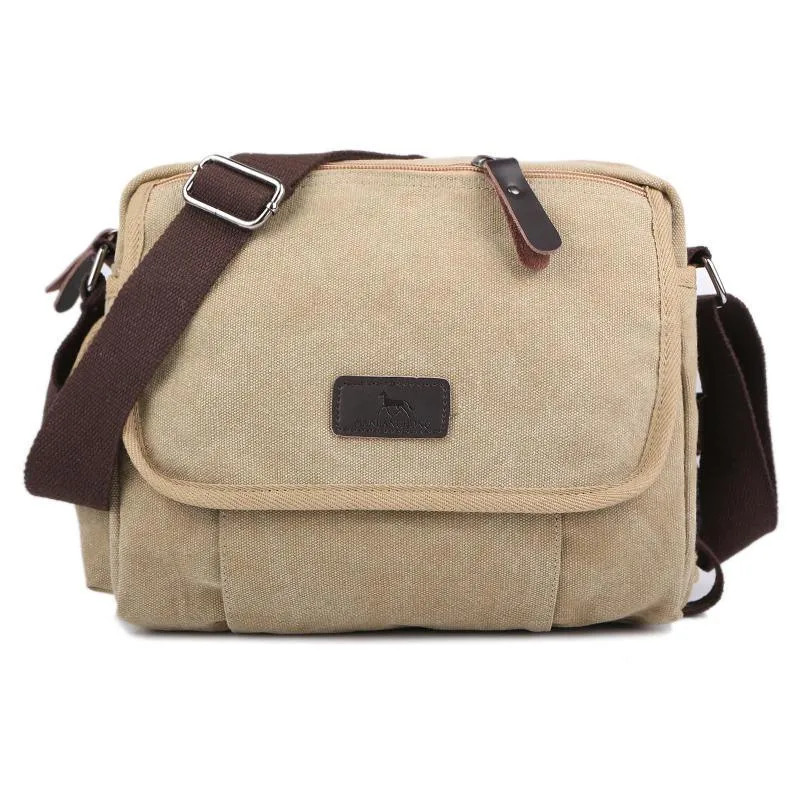 Men's Casual Canvas Small Shoulder Bag