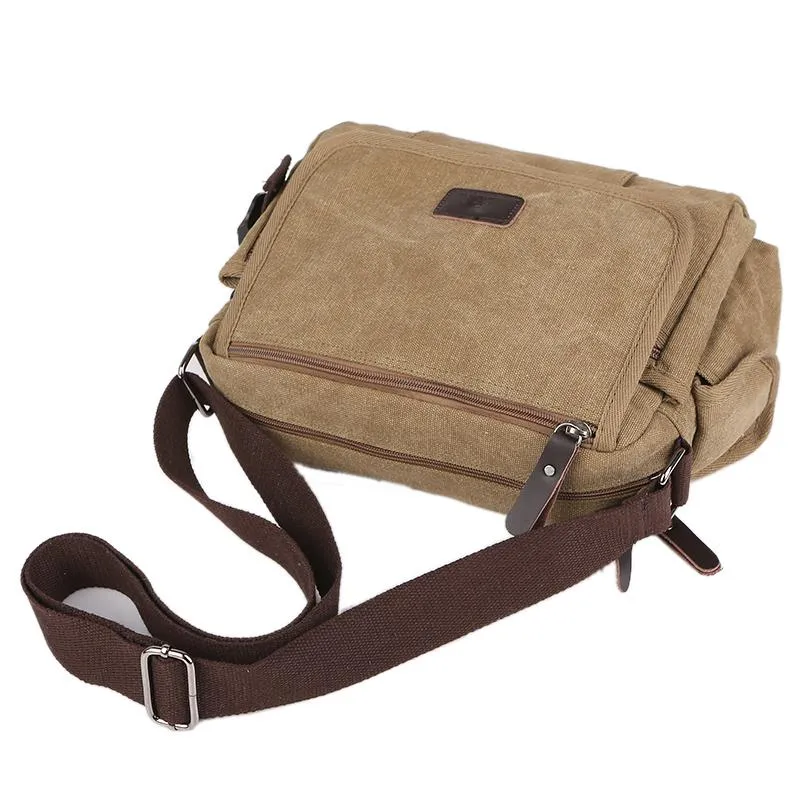Men's Casual Canvas Small Shoulder Bag