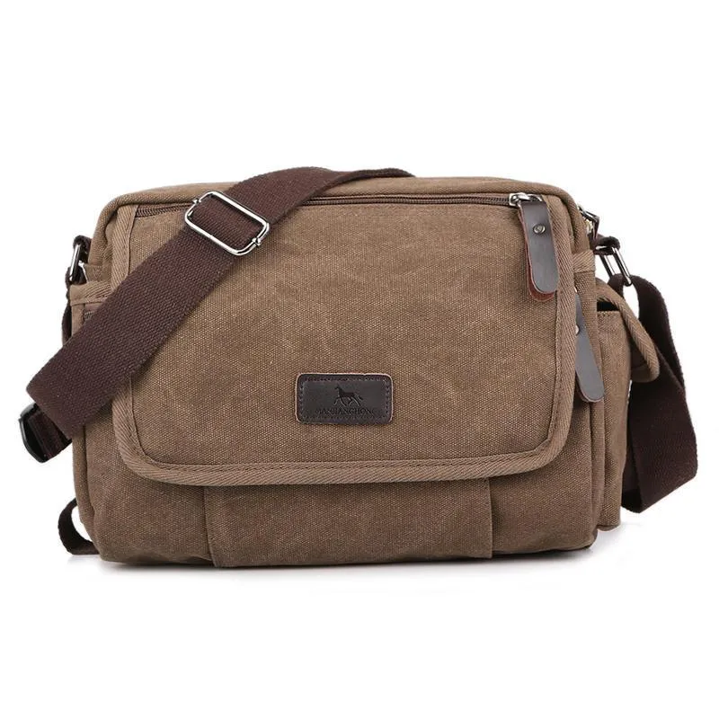Men's Casual Canvas Small Shoulder Bag