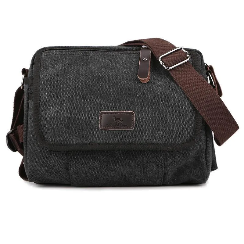 Men's Casual Canvas Small Shoulder Bag