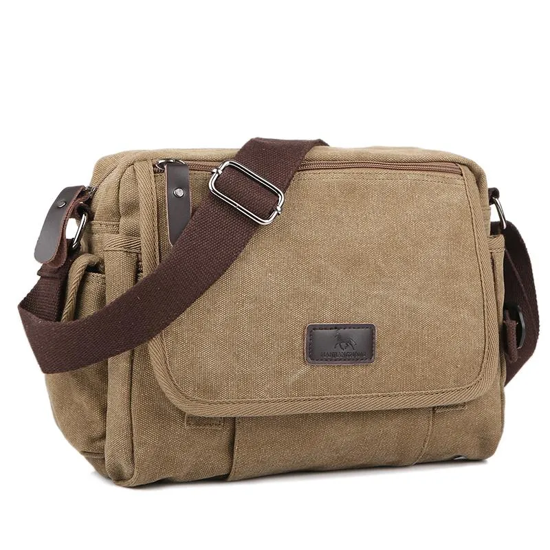 Men's Casual Canvas Small Shoulder Bag