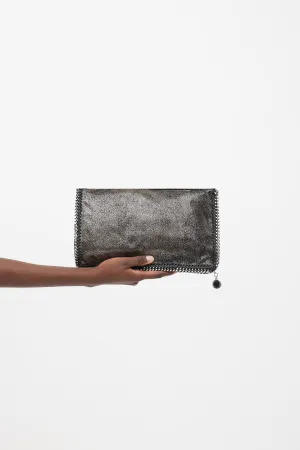 Metallic Pewter Falabella Clutch