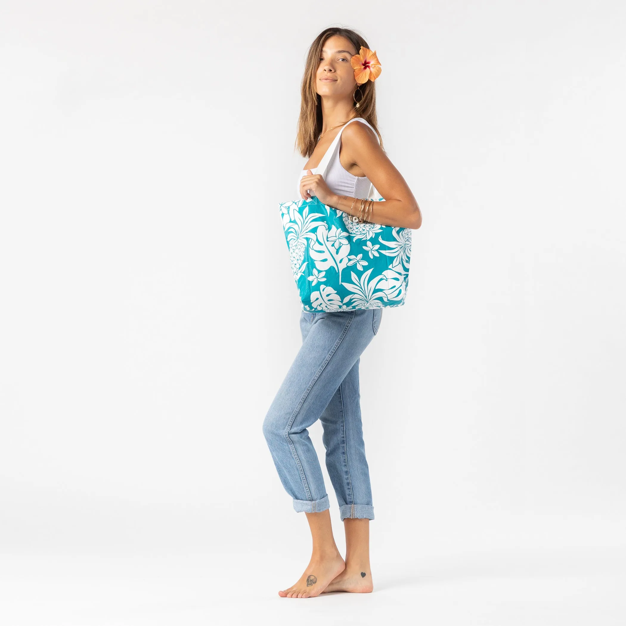 Pa'ina Reversible Tote / Marine