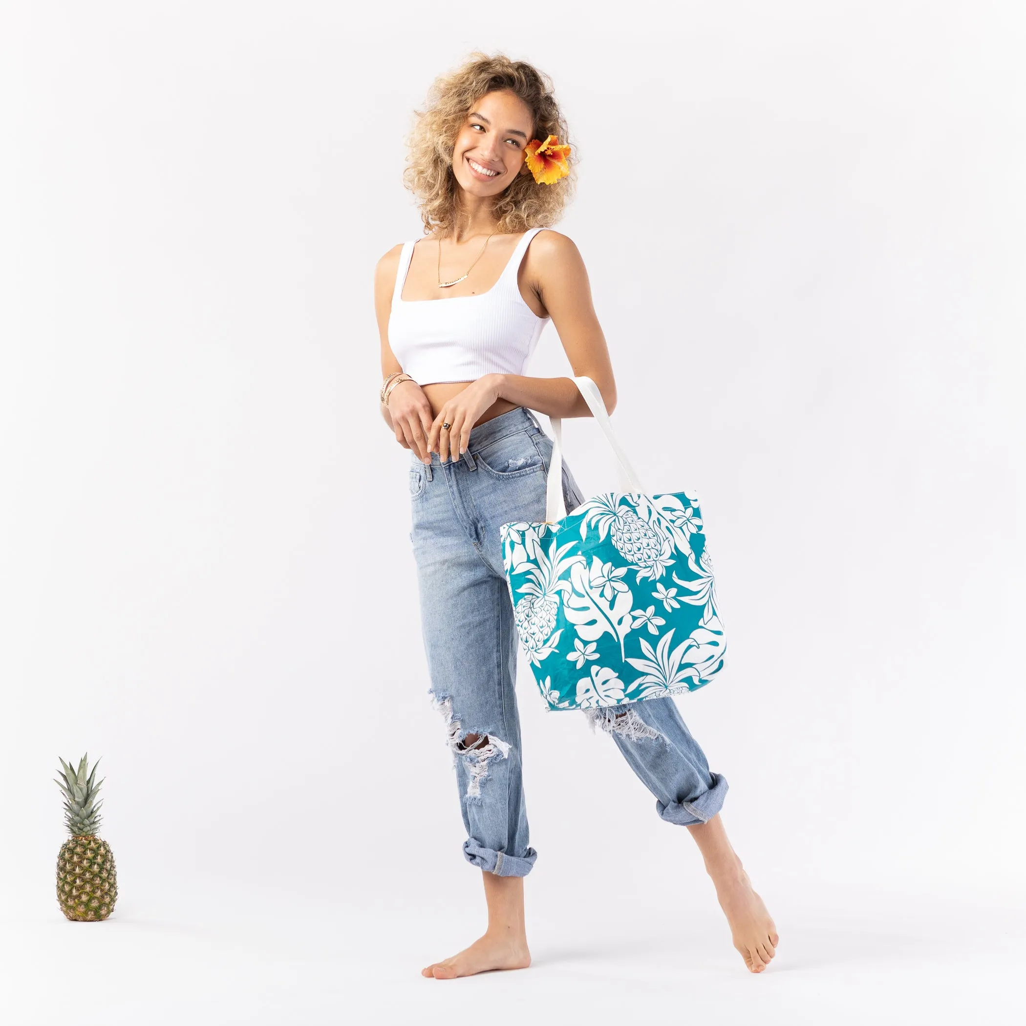 Pa'ina Reversible Tote / Marine