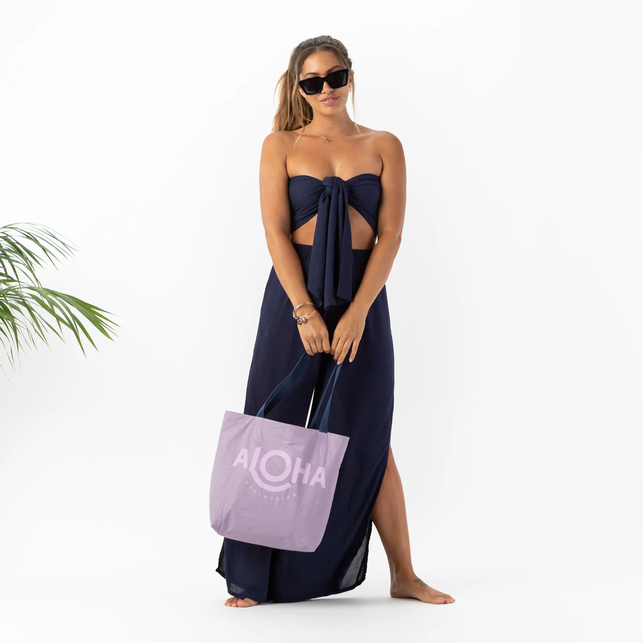 Python Reversible Tote / Amethyst