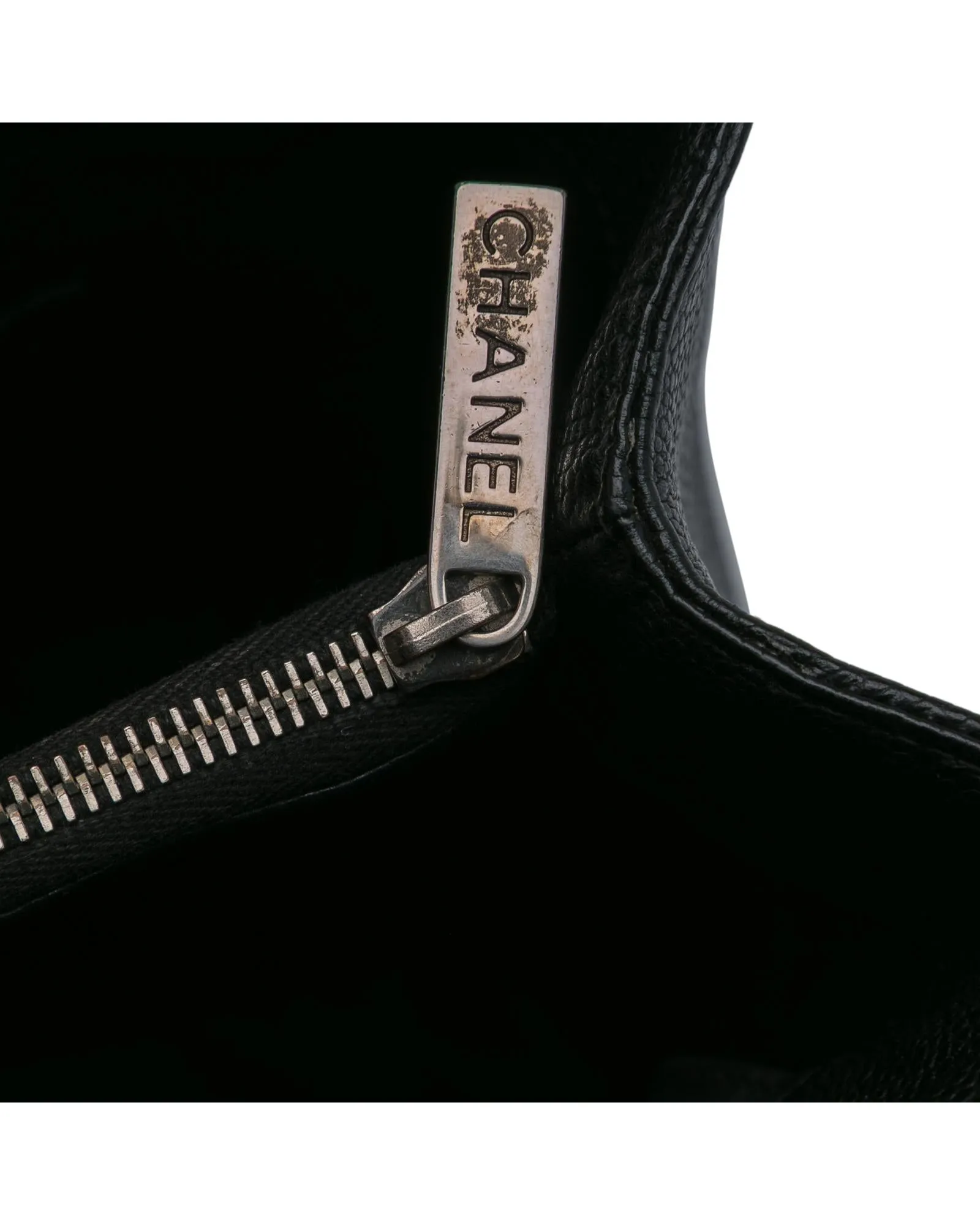 Quilted Leather Chain Shoulder Tote with Interior and Exterior Pockets