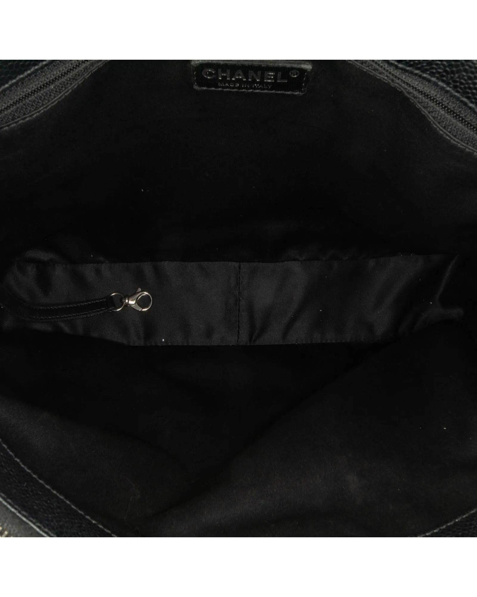 Quilted Leather Chain Shoulder Tote with Interior and Exterior Pockets