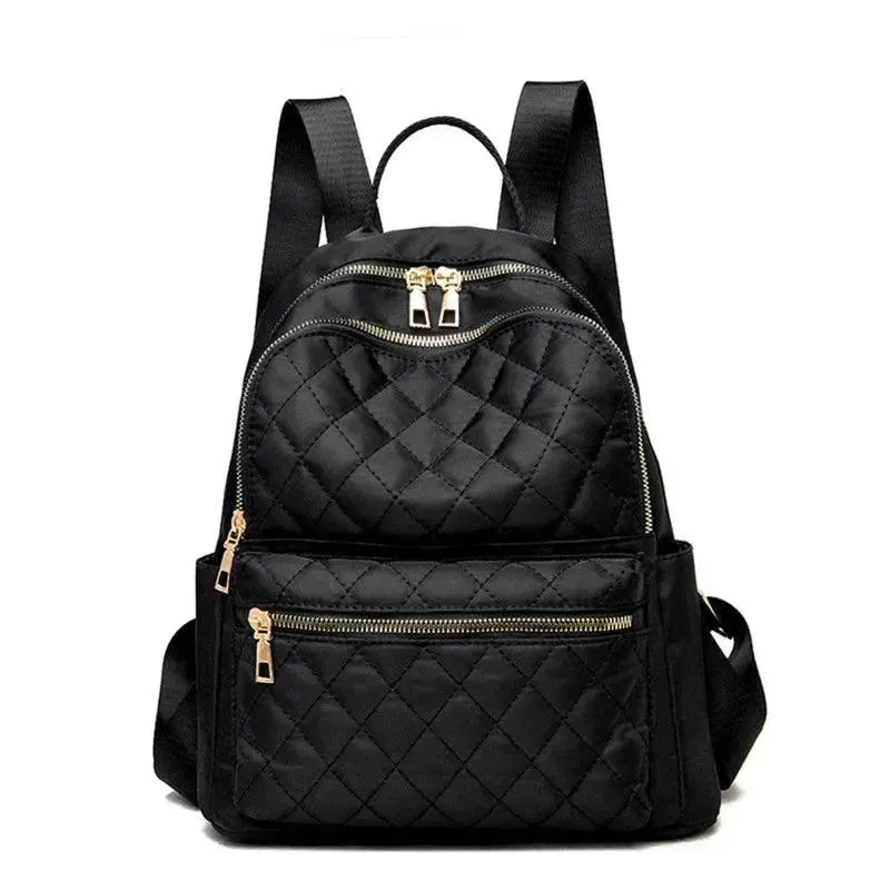 Quilted Nylon Women's Travel Backpack