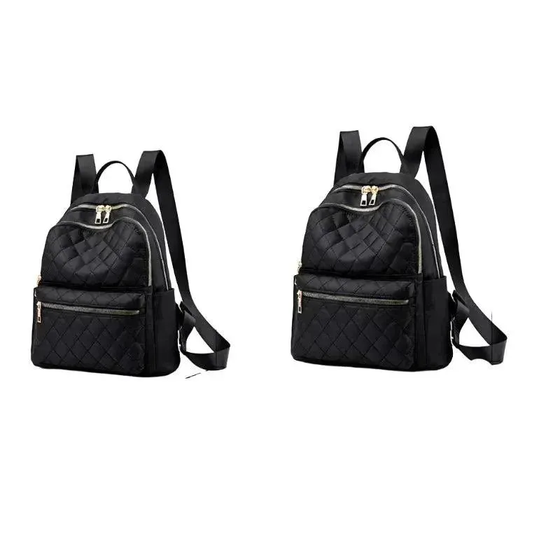 Quilted Nylon Women's Travel Backpack