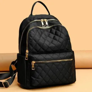 Quilted Nylon Women's Travel Backpack