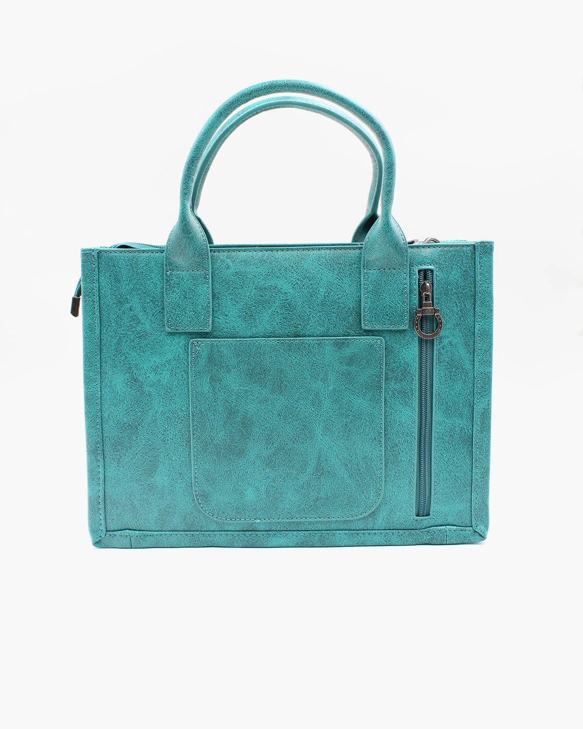 Turquoise Western Tote Bag