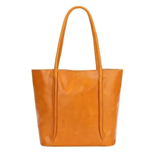 Vintage Vege Tanned Leather Tote Handbags for Women 32052