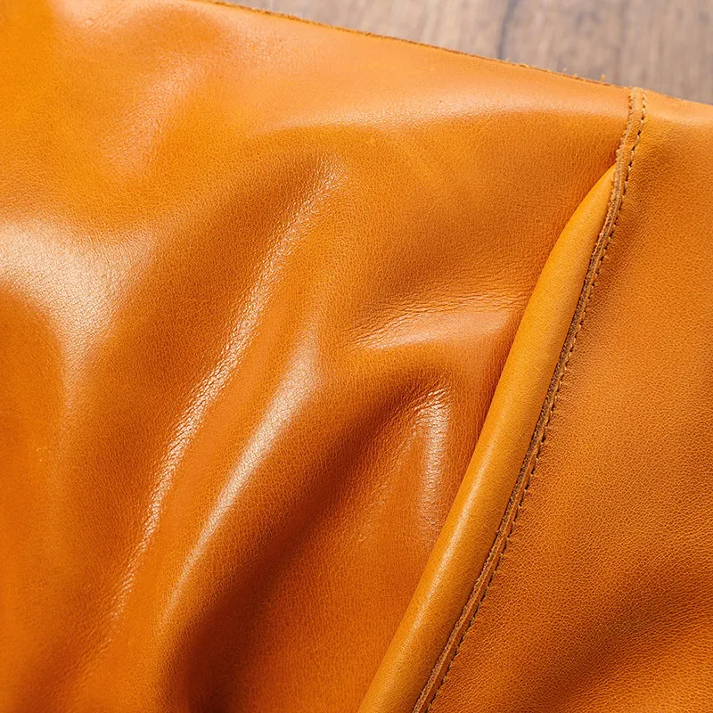 Vintage Vege Tanned Leather Tote Handbags for Women 32052