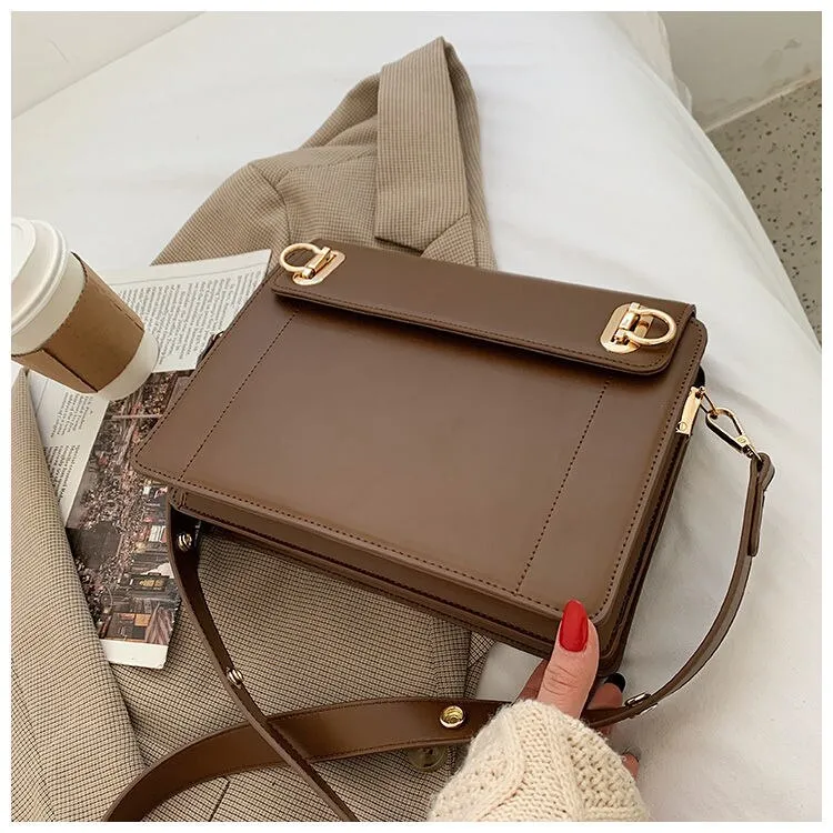 Vvsha female bag 2022 new trend leather shoulder bag crossbody underarm bag retro Handy Sense Niche large bag lady handbag