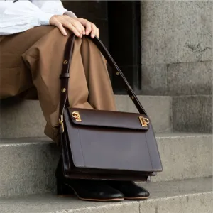 Vvsha female bag 2022 new trend leather shoulder bag crossbody underarm bag retro Handy Sense Niche large bag lady handbag